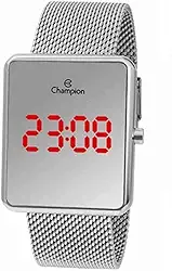 Relógio Champion Feminino Ref: Ch40080y LED Espelhado Prateado