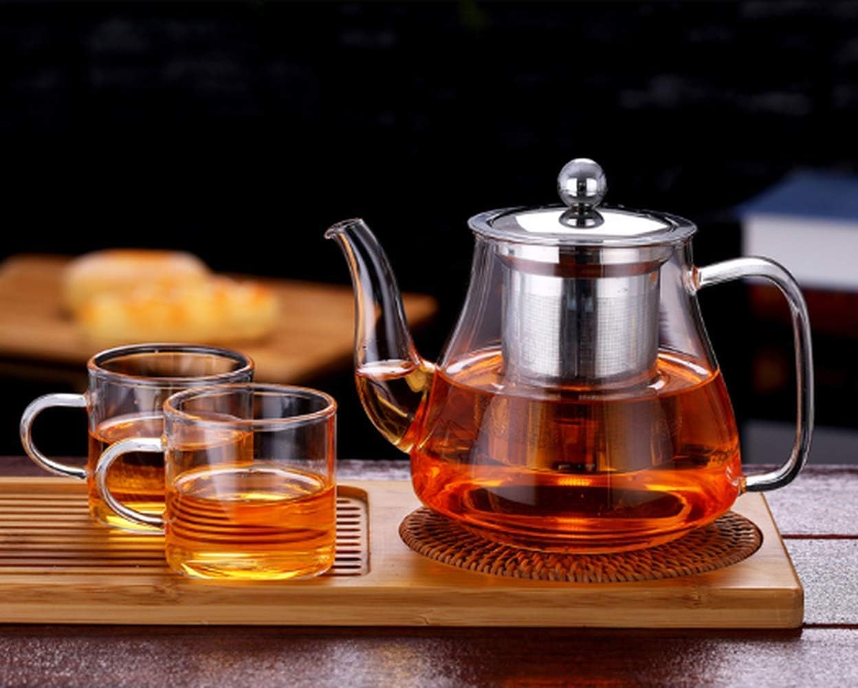 ティーポットガラスジャグ800 Ml容量 大きくて美しく モダンで軽いホウケイ酸ガラス ティーポット Bwpsd Org