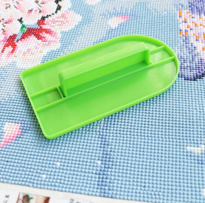 ASEANAO Cake Decoration Icing Smoother Paddle Fondant Polisher Finisher Sugarcraft Cups (Green)