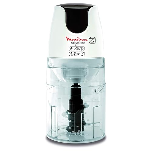 Immagine del prodotto Moulinex DJ450B Masterchop 3 in 1 Tritatutto, potenza di 500 W, 4 Lame per un Risultato Perfetto, plastica, bianco