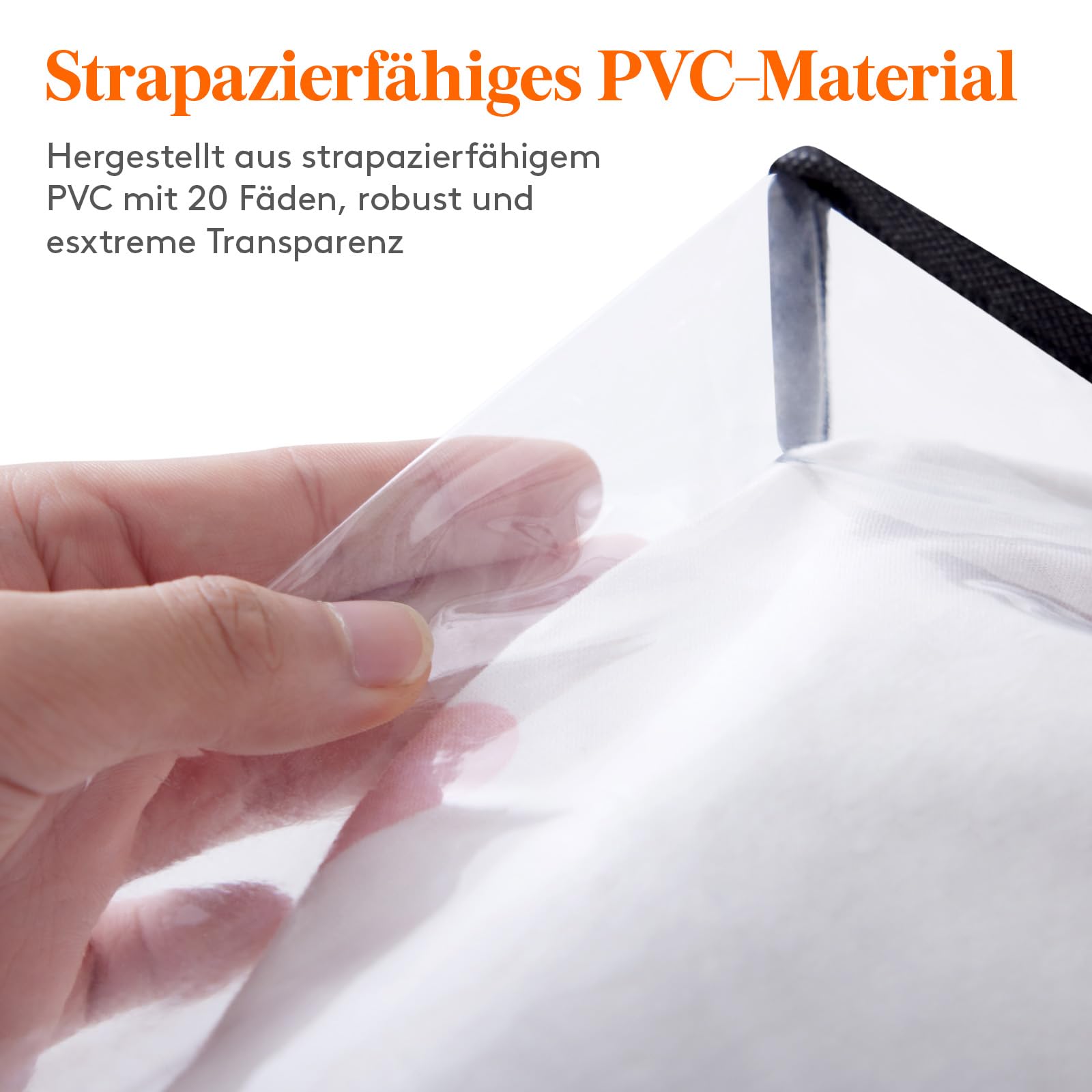 Lifewit 8er Pack Transparente Plastik Aufbewahrungstasche, 60L