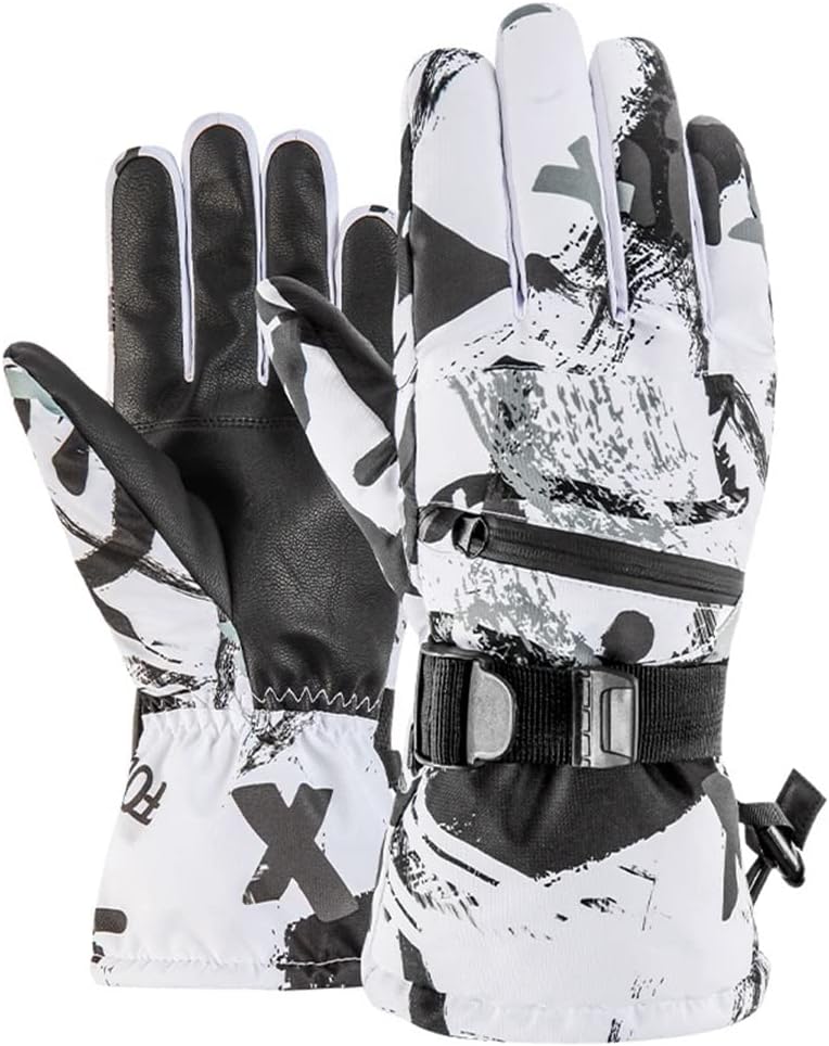 スキー・スノーボードグローブ 白黒