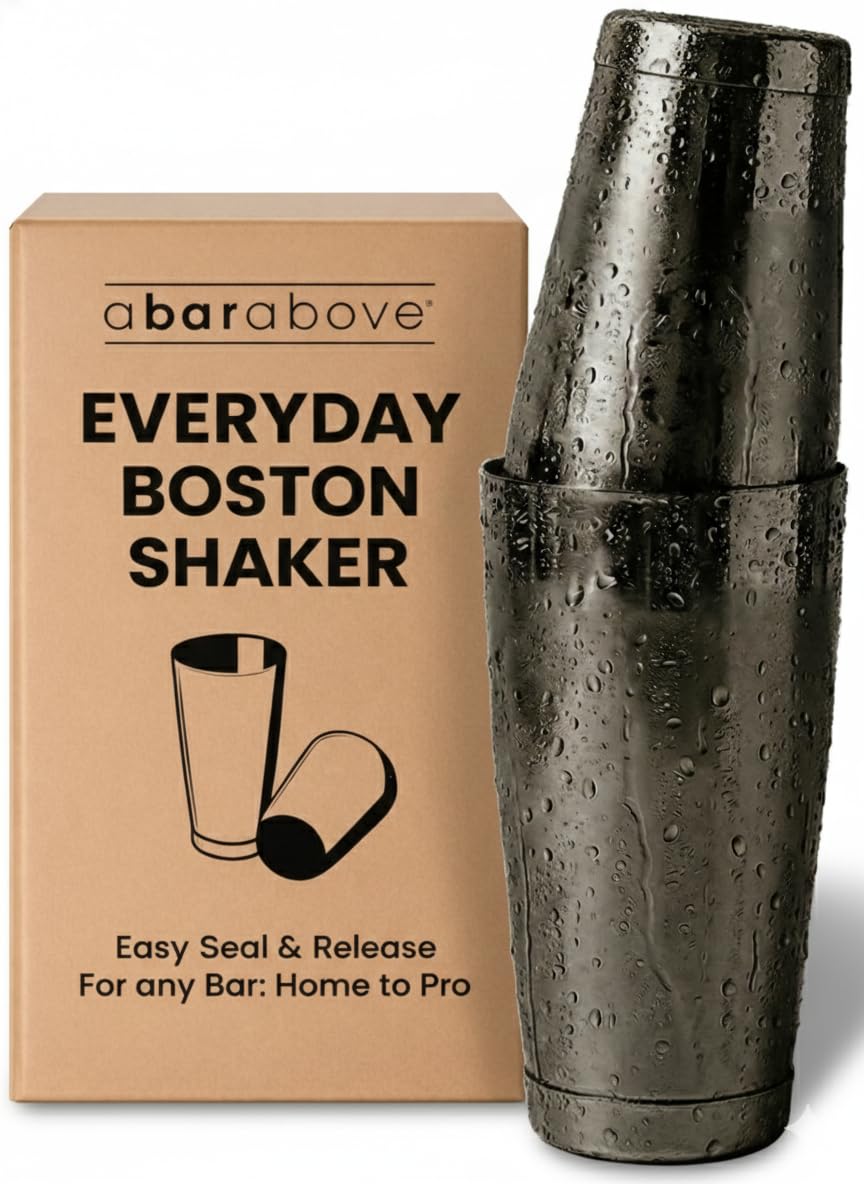 A Bar Above Professional Boston Shakers Set, 18oz and 28oz, Weighted Cocktail Shaker Set, for Bartenders, Pro Bar Shaker, Made from Premium Stainless Steel 304