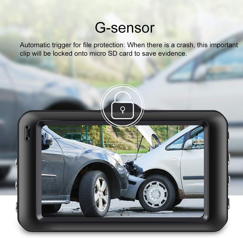 Innosinpo Dash Cam A12 and its accessories including car charger, mounts, and USB cable