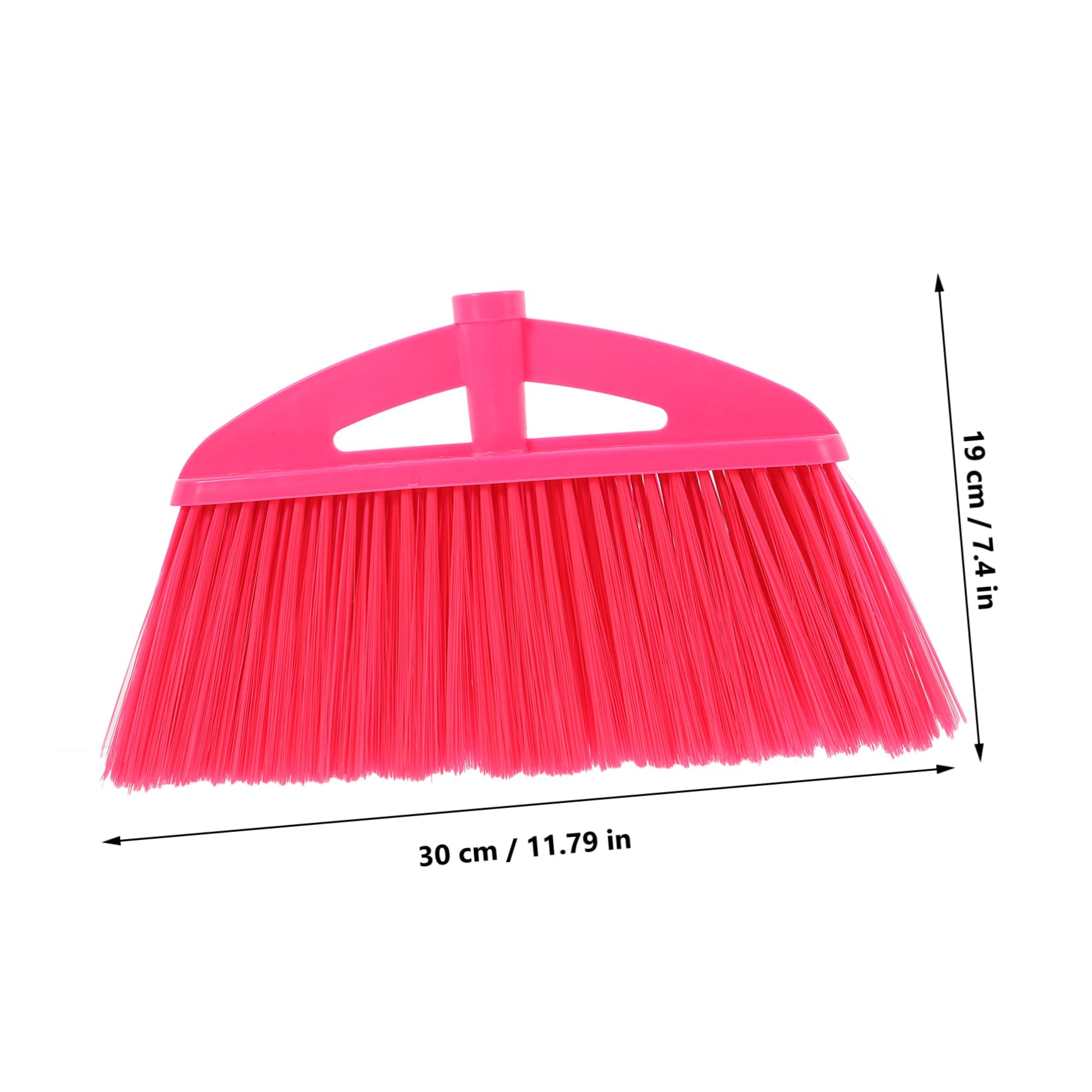 minkissy 2pcs Broom Head Accessories Wide Bristled Replacement Head for House Broom for Garage Floor Cleaning