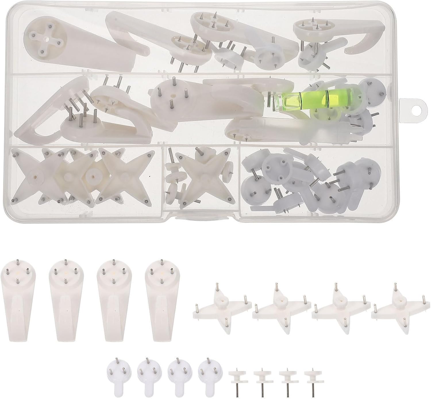 39pcs White Resin Picture Hanging Strips for Clocks and Shelves