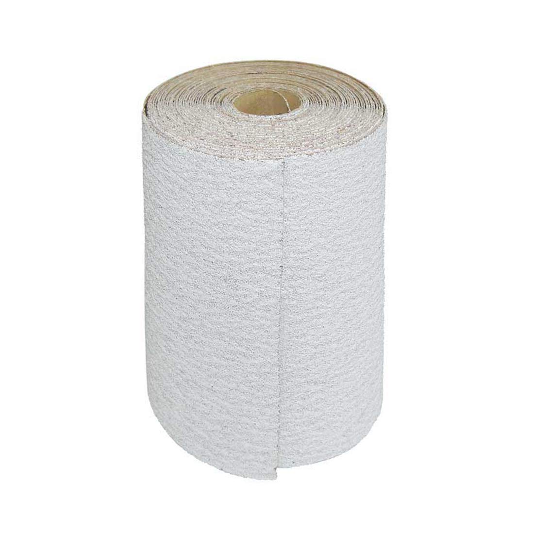 Goodway Rollo de papel de lija, 115 mm x 25 m, grano 240, papel de lija de óxido de aluminio para trabajos de lijado precisos