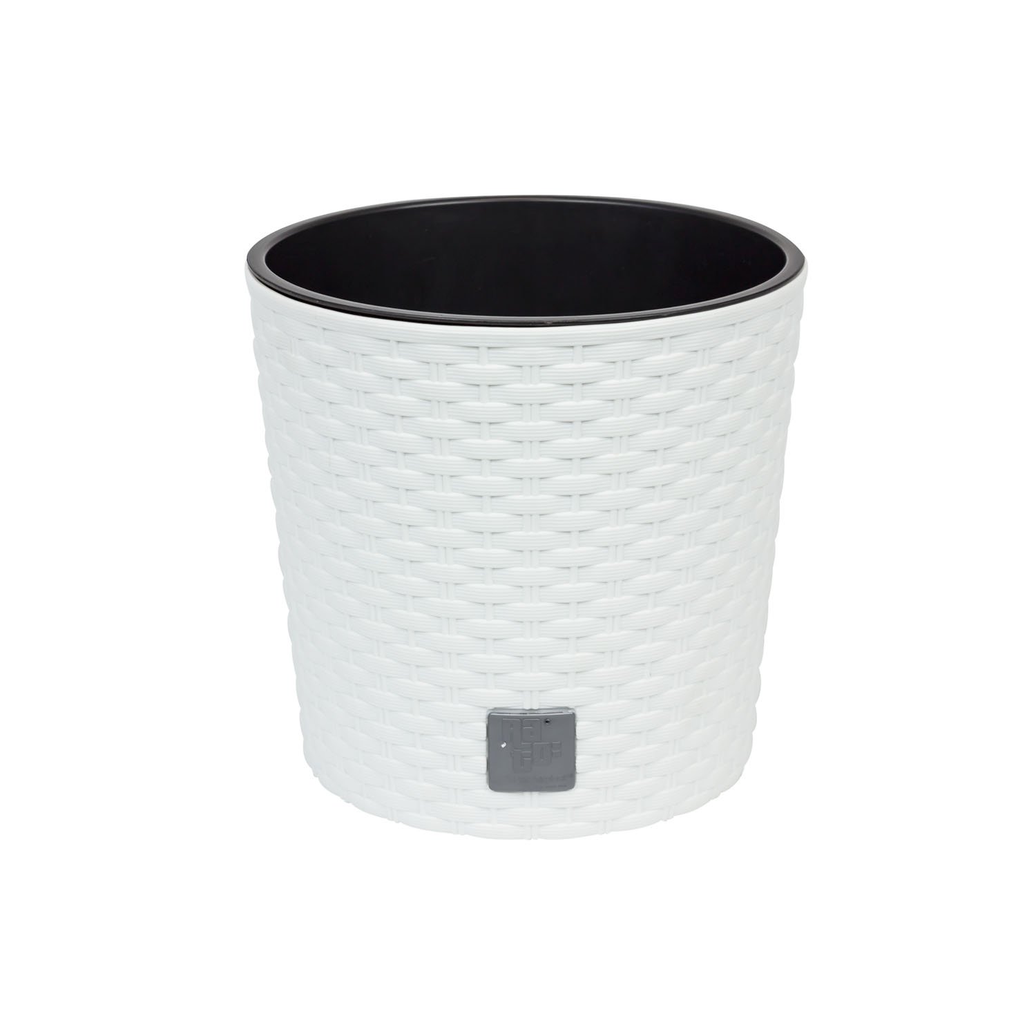 Vaso per piante fioriera alta in legno di magnesio grigio grafite Brunnera