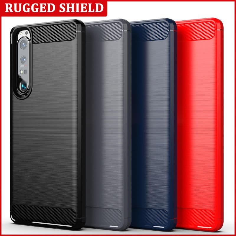Image of Basic Case for Sony Xperia 1 III (Carbon Fibre Blue)