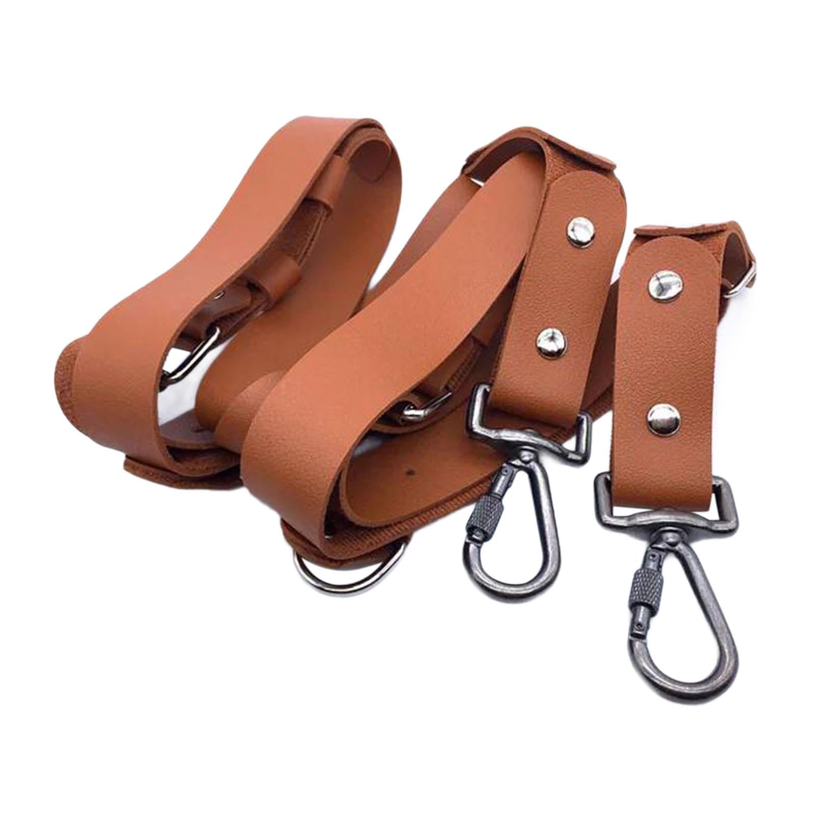 Camera Strap Regolabile in PU per Trasporto Sicuro di DSLR SLR Accessorio Leggero per Design Confortevole Adatto a Viaggi Uso Quotidian, Marrone