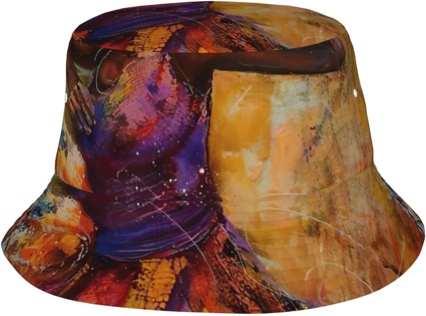 Dance with Music Print Sun Hat Outdoor Fisherman Cap Summer Bucket Hat Beach for Men Women Black