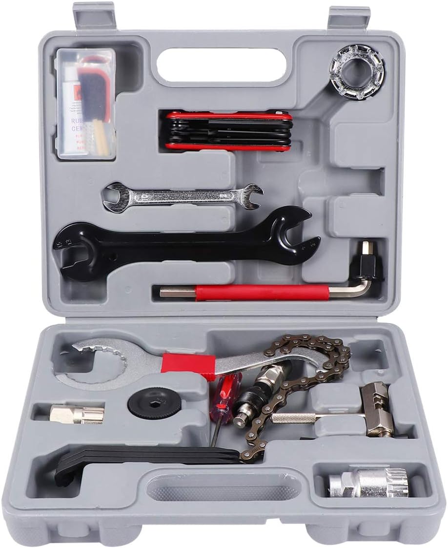 25pcs Multifunctional Bike Repair Tool Kit Maintenance Tools for Mountain and Road for Bike Types