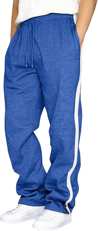 Pantalones cargo para hombres de forro polar, pesados, holgados, pantalones de chándal, cintura elástica, cordón, pantalones sueltos con bolsillos