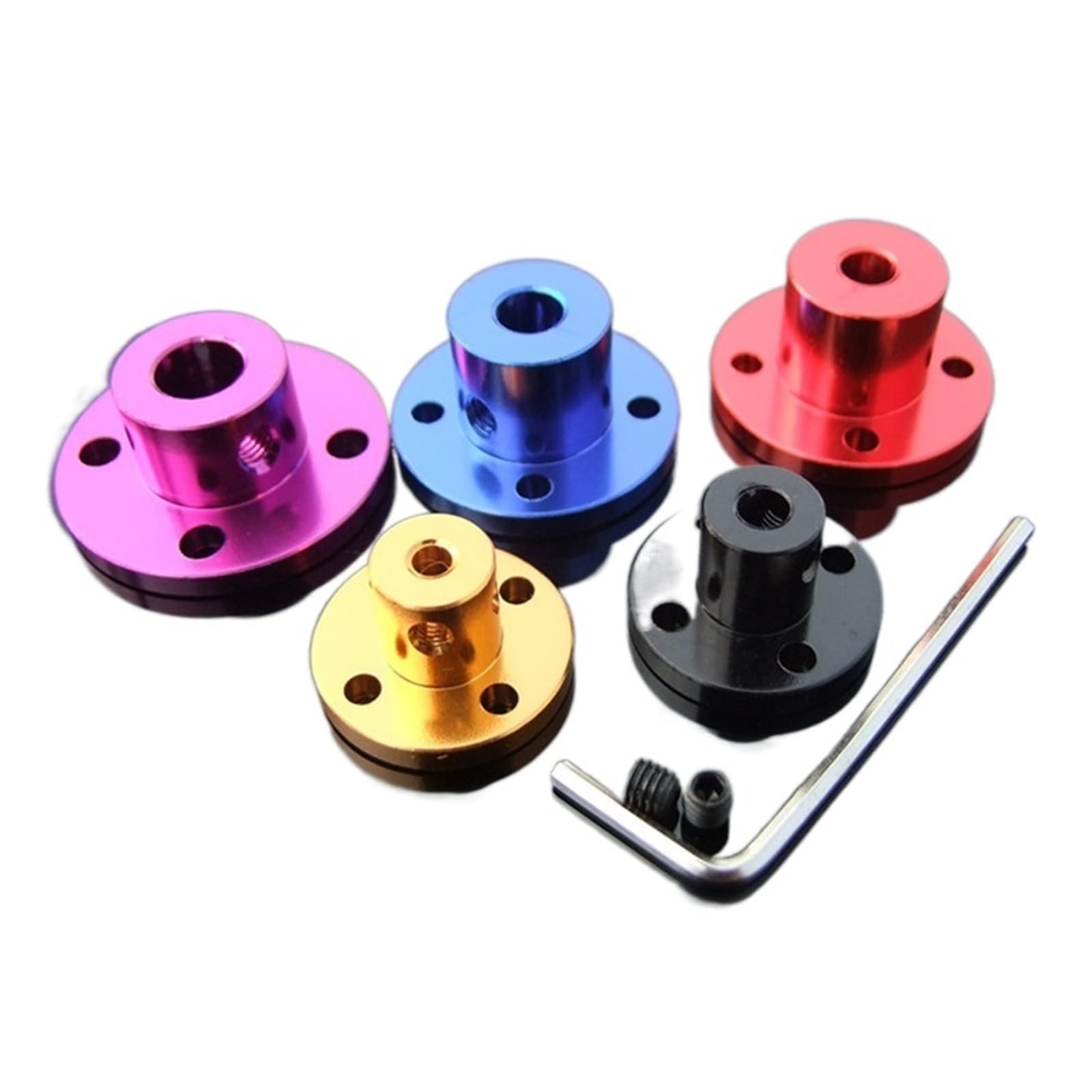 Acoplamiento, Acoplador de brida, acoplamiento rígida, 1 pieza, aleación, eje guía del motor, conector, accesorios impresora 3D(Gold,3mm)