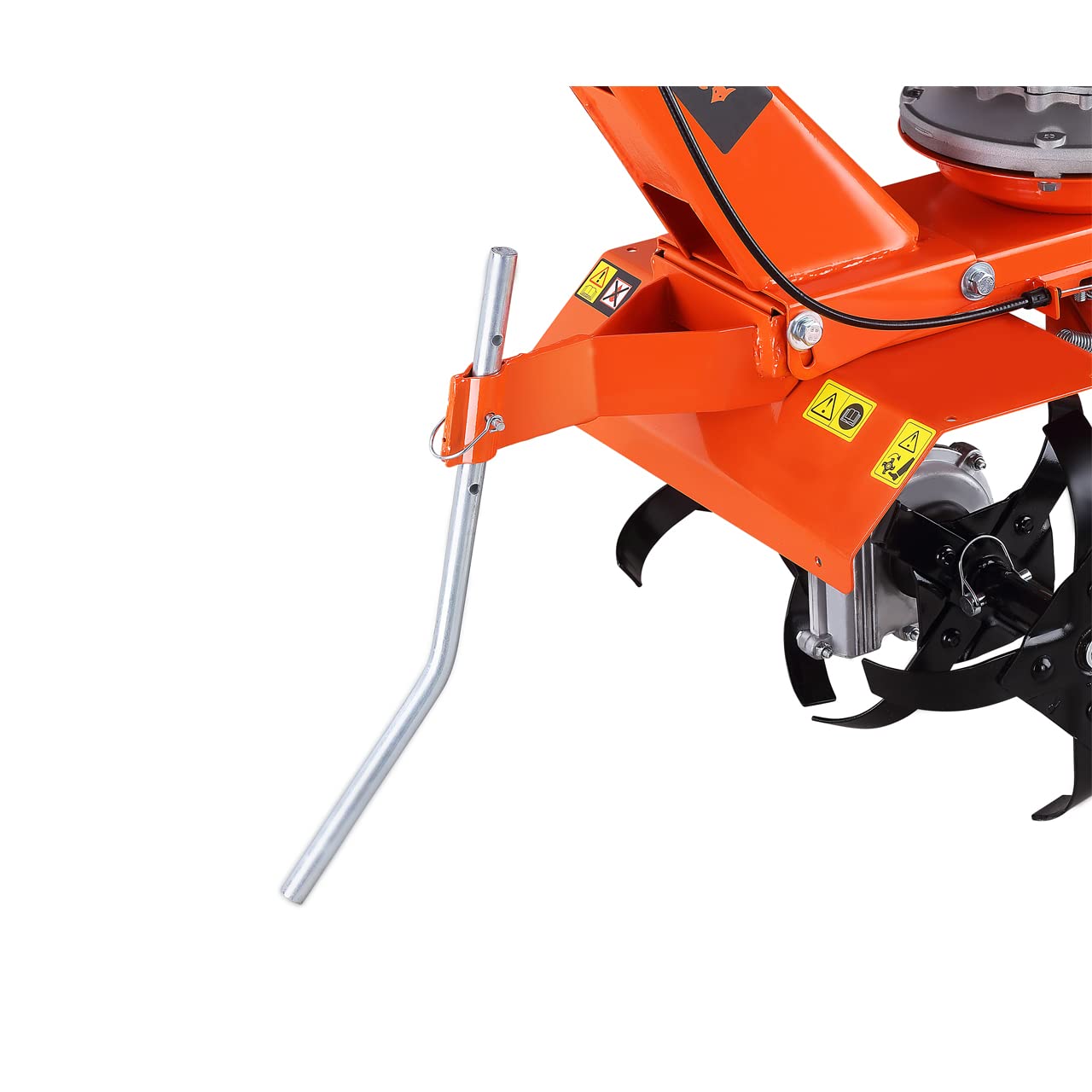 Fuxtec Motobineuse Thermique FX-AF1139 Set Motoculteur Essence Moteur 4 Temps 139cm3 2,2kW avec Extension De La Largeur De Travail De 36 à 66cm Cultivateur Profondeur Réglable Jusqu’à 30cm