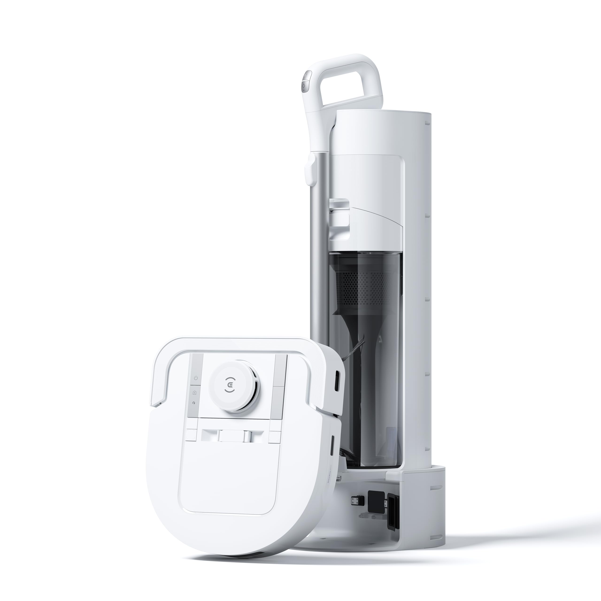 ECOVACS DEEBOT X5 Hybrid robot i odkurzacz ręczny 2 w 1 z automatycznym opróżnianiem, ZeroTangle 2.0, TrueDetect, sterowanie aplikacją, wysoka mobilność dla bezproblemowego czyszczenia