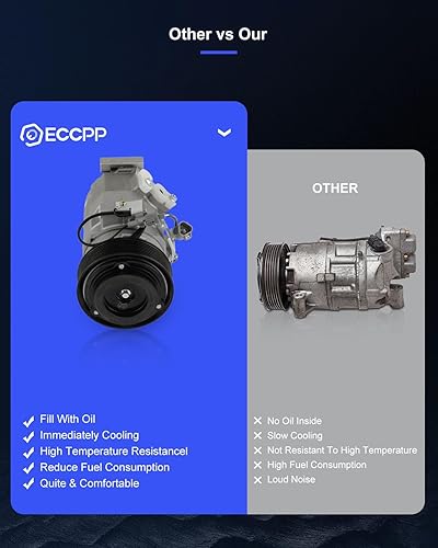 Miniatura 340 de ECCPP Compresor de CA 1997-2003 apto para Mitsubishi Montero Sport 3.0L 1999-2004 para Mitsubishi Montero Sport 3.5L Compresor de aire acondicionado