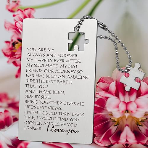 Miniatura 3 de llxxeyopqdxz Tarjeta de inserción de cartera, regalo de billetera grabada, regalo de tarjeta de aniversario para marido, regalos de cumpleaños,