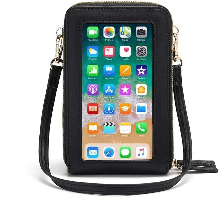 myfriday Touch Screen Crossbody Phone Purse for Women, Rfid Blocking Small Cellphone Shoulder Purse with 2 Adjustable Strap