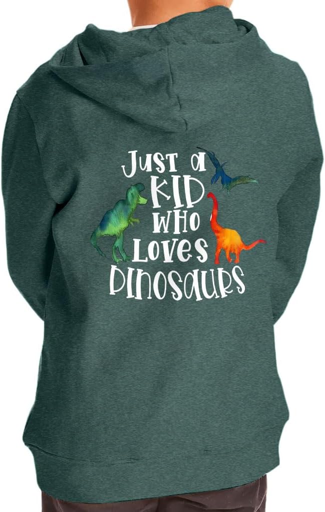 Little Dinosaurs Toddler Full-Zip Hoodie - Gifts for Dinosaur Boy Lovers - Birthday Gift for a Boy