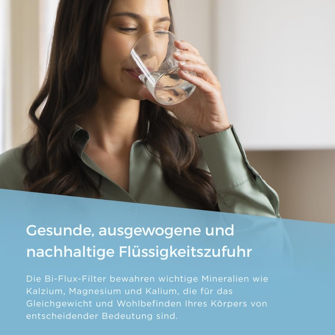 LAICA Wasserfilterkartuschen bi-flux Slim - kompatibel mit Brita* Karaffen - 12er Pack