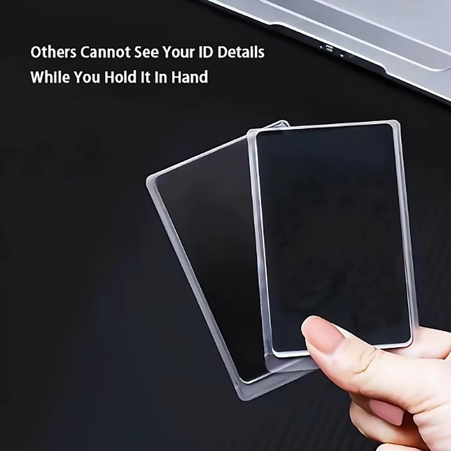 Anti Peek ID Card Sleeve, Privacy Card Protector, 8 Pack