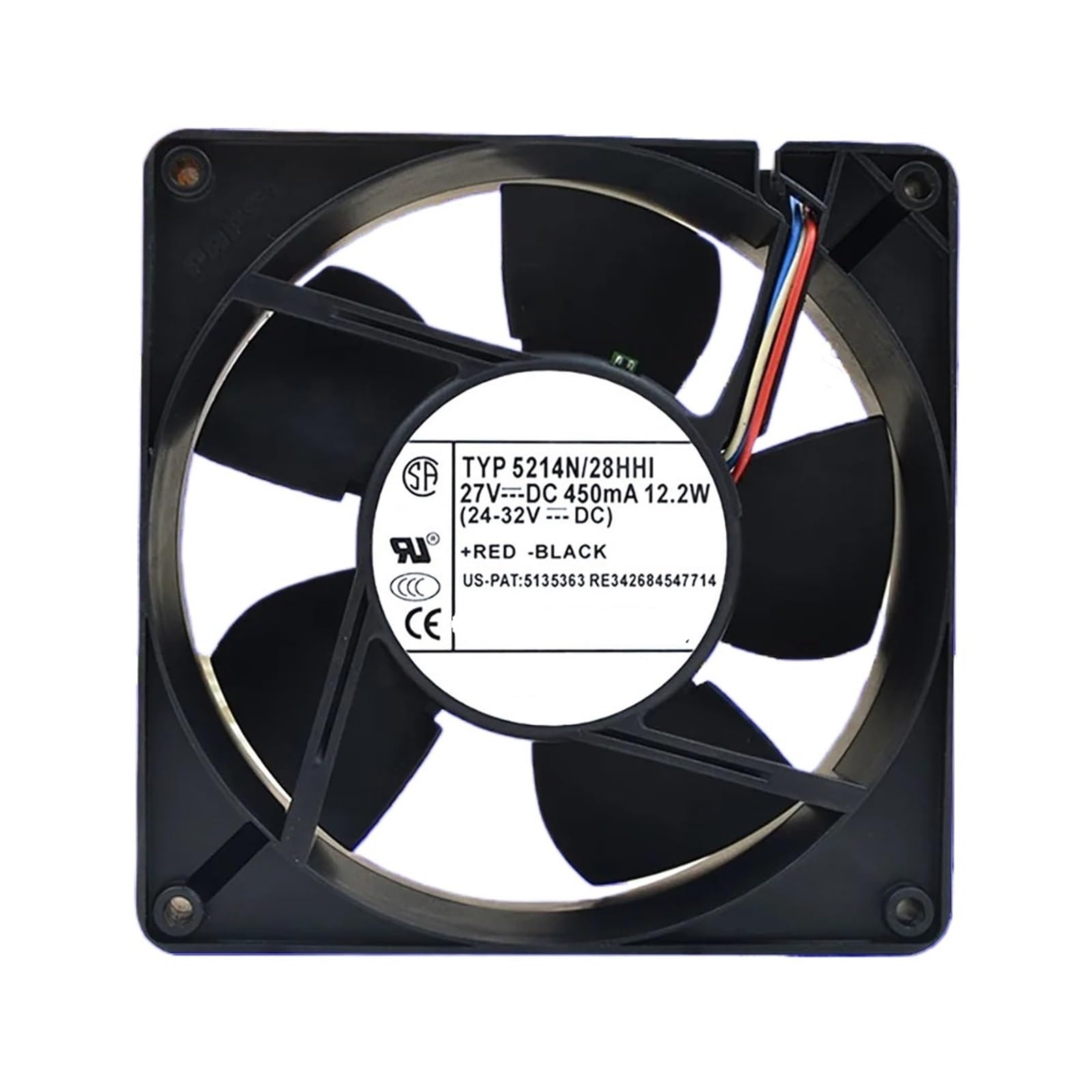 OKEWGHFL 5214N/28HHI 5214N/28HHI 27VDC 450mA 12.2W COOLING FAN 12738 127 * 127 * 38MM