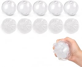 10 PCS Squishy Skin, 4cm Round And Dumpling Shaped Empty Shells With Stoppers, Base Parts For Custom Ornament Making