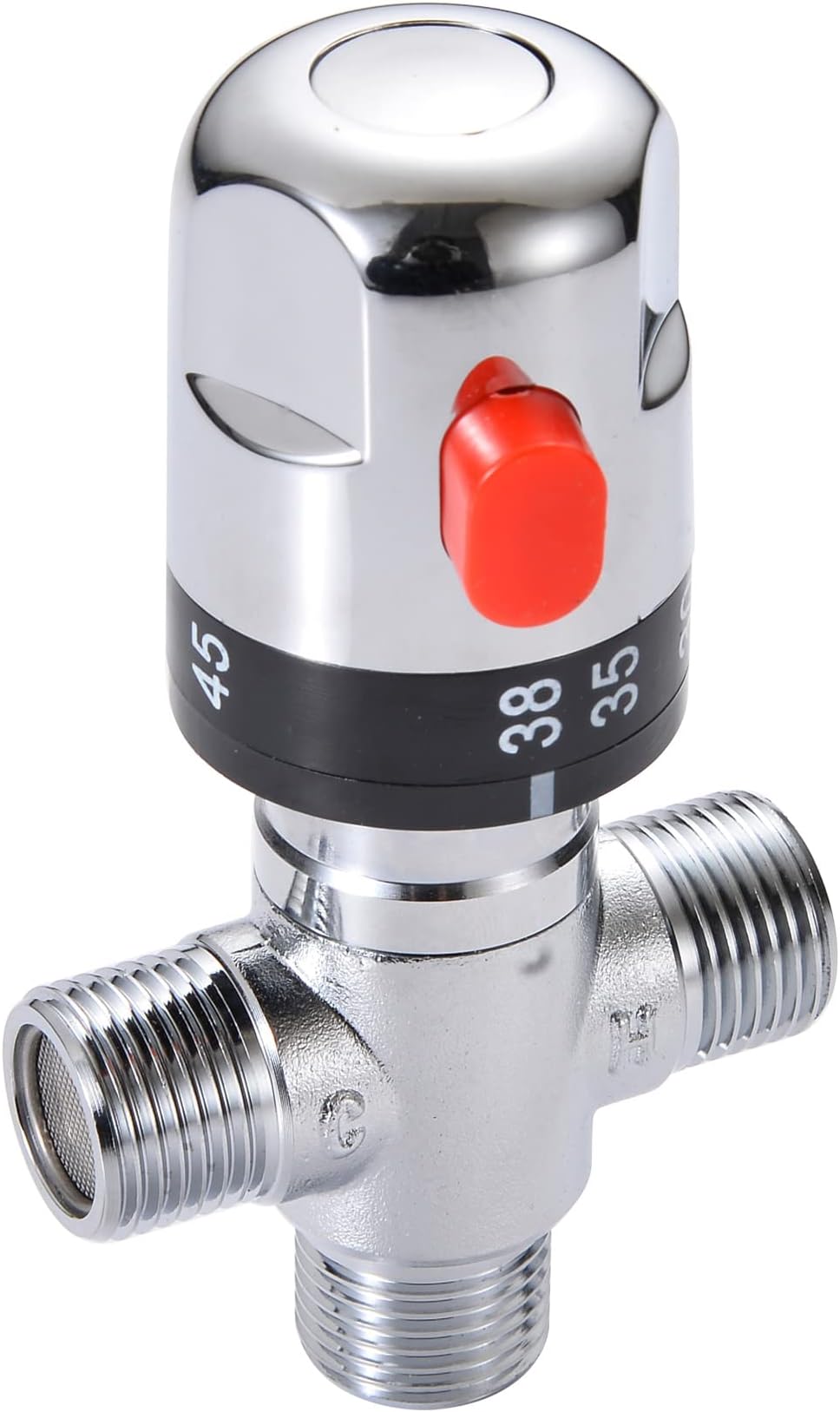 Chrome Thermostatic Mixing Valve Head/Universal Replacement for Douche Bidet Shattaf