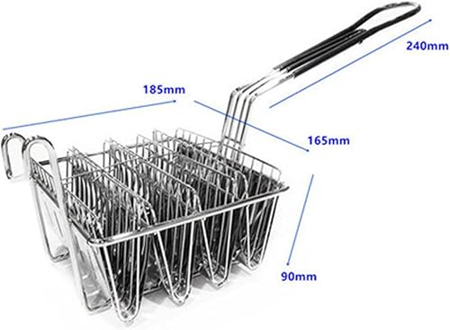 Vista 9 de Gazechimp Soporte para tacos de acero inoxidable para freidora de tacos con 4 carcasas 4 Conchas