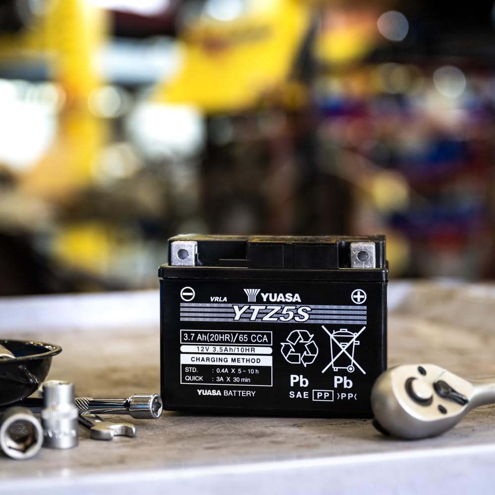 Yuasa YTZ5S Batterie moto 12 V 65 CCA VRLA haute performance sans entretien