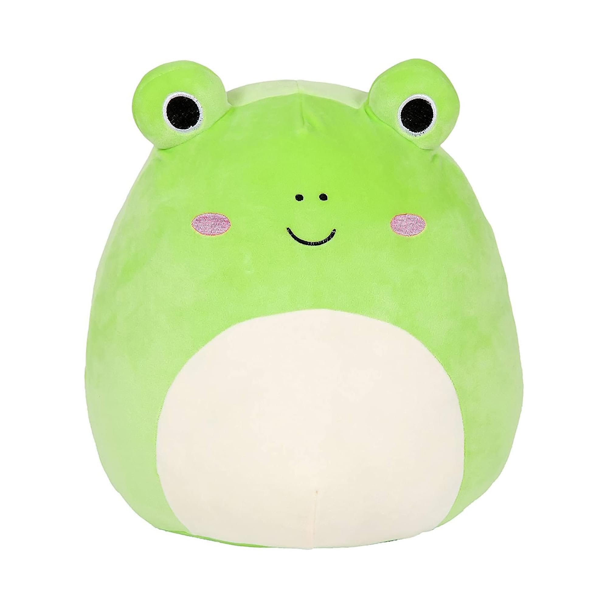 Squishmallow Kellytoy oficial de peluche para mascotas, escuadr n, perros, gatos, conejitos, ranas, esponjoso, suave, animales de peluche (Wendy Frog, 8 pulgadas)