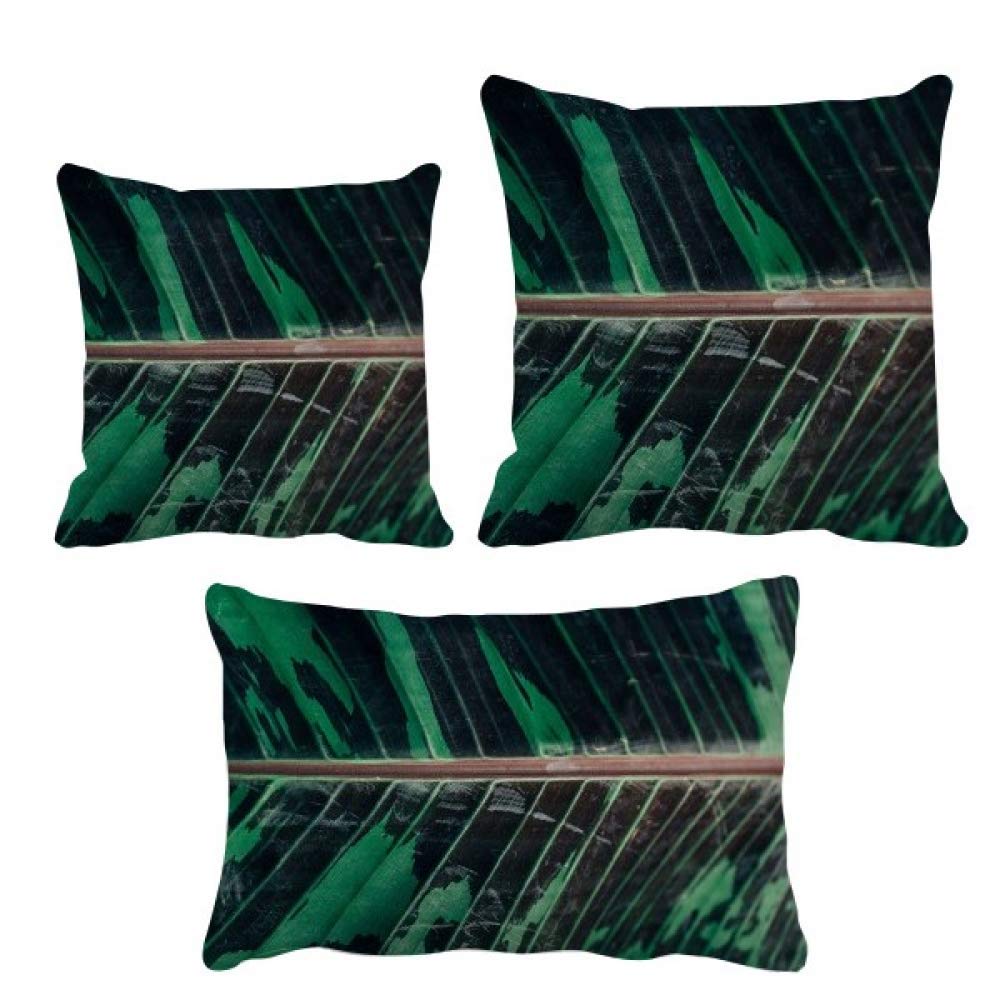 Housse de coussin feuilles de banane DIYthinker déco tropicale