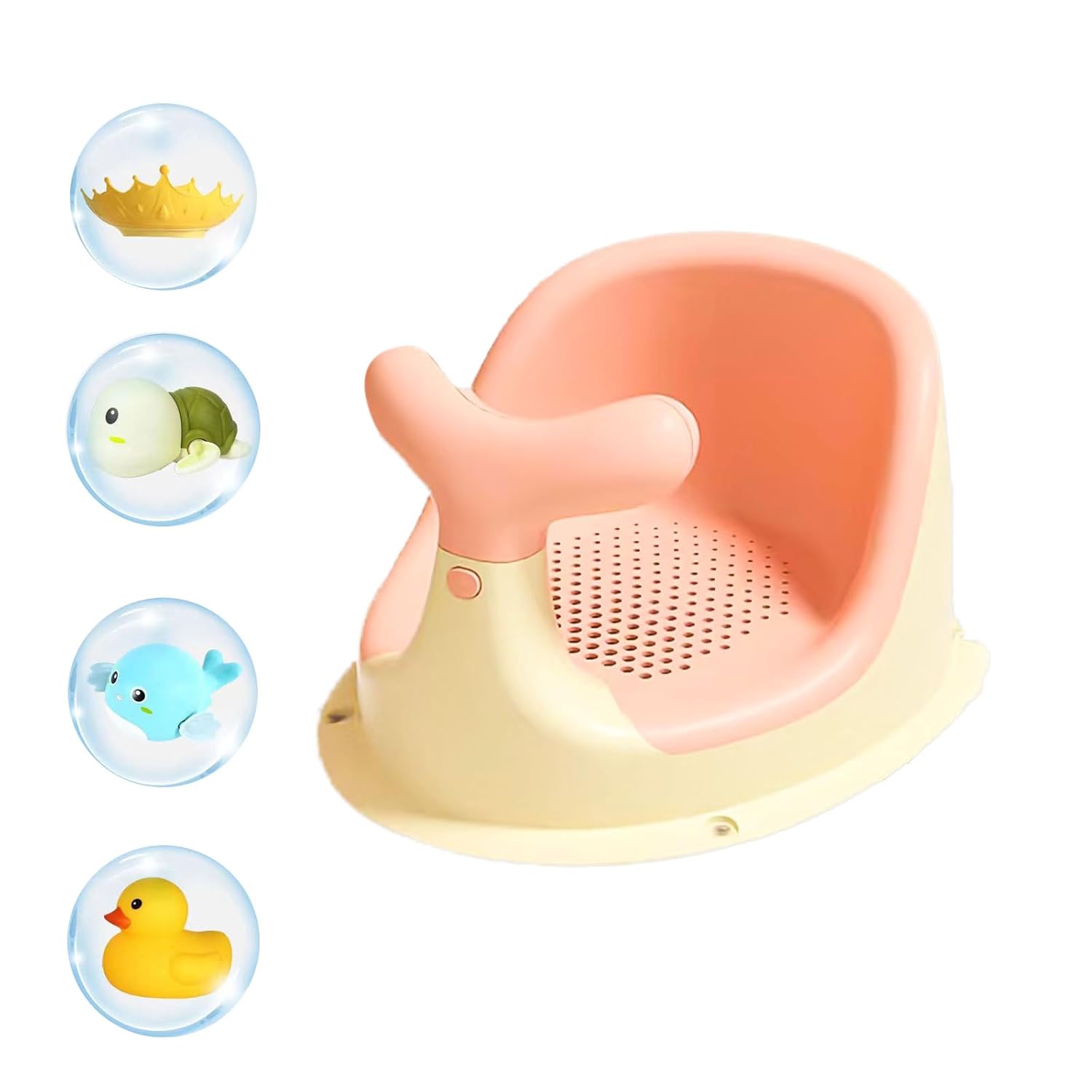 Baby Bath SeatCute Whale Shape Baby Bathtub Seat for 6