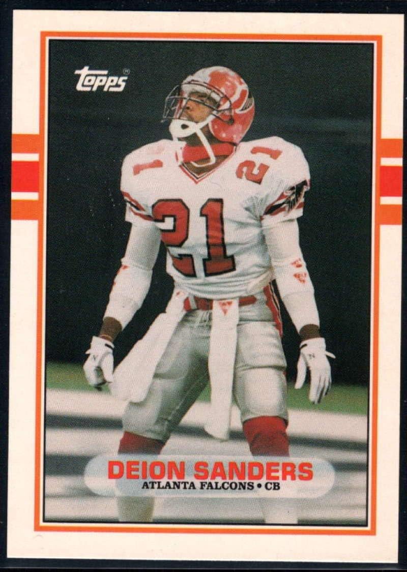 Football NFL 1989 Topps Traded #30 Deion Sanders RC Falcons