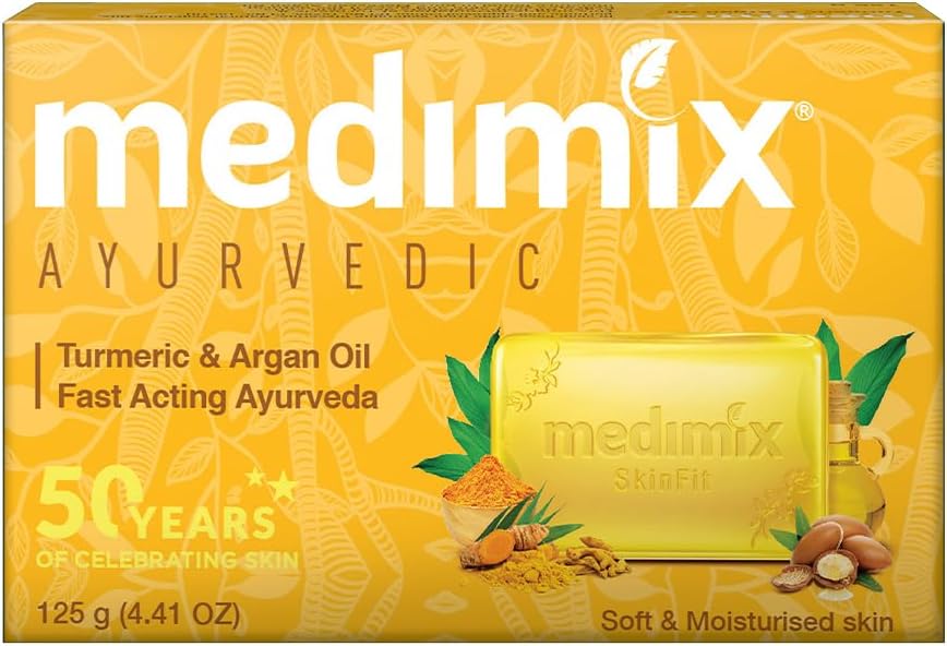 Medimix Ayurvedic Turmeric & Argan Oil Soap, 115 Grams(gm)
