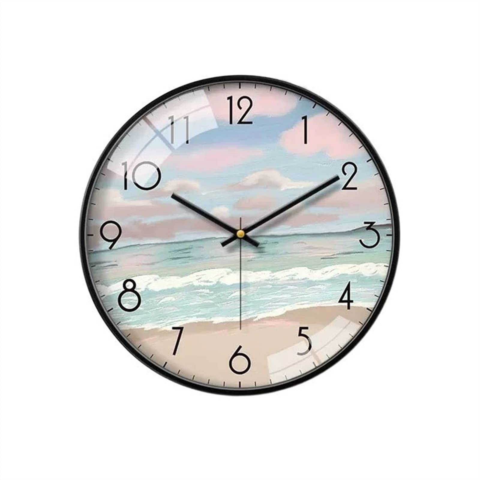 Horloge murale de bureau et salon de 10 pouces modèle silencieux et moderne