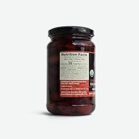 Vista 3 de Aceitunas Kalamata negras orgánicas, sin OMG, sin gluten, grandes, sin hueso, orgánicas con certificación USDA (13.1 onzas), producto de Kalamata