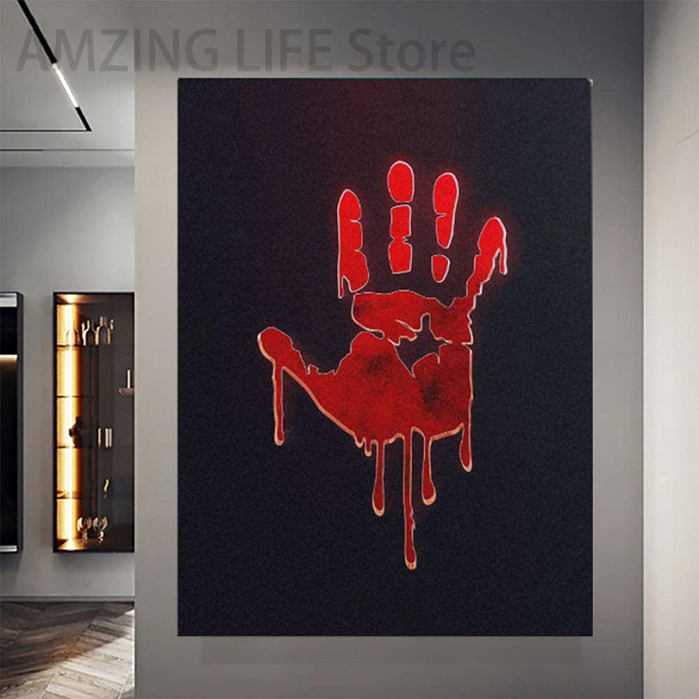 Affiche de peinture sur toile 70x70cm sans cadre avec logo et gravure