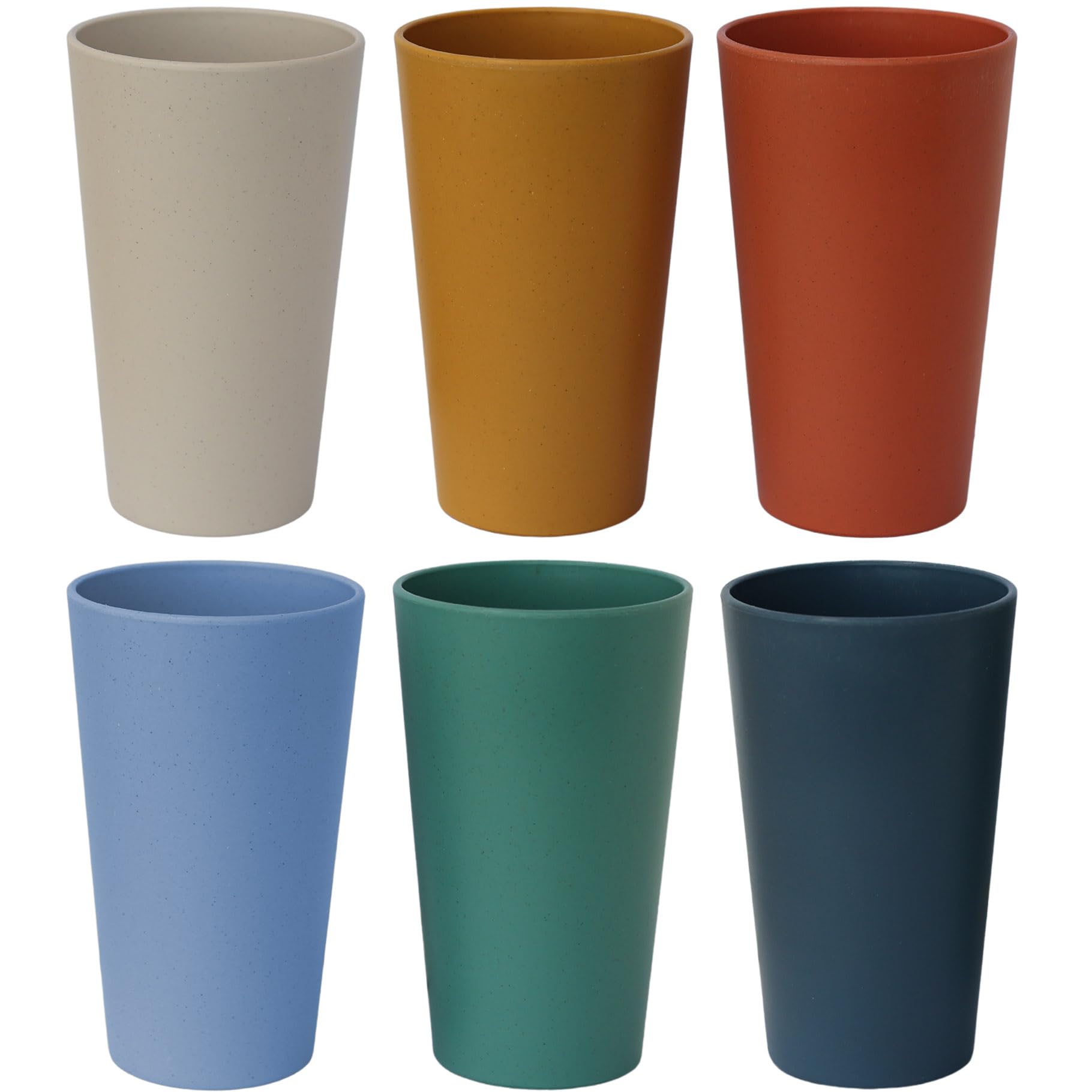 LuckyZone Wheat Straw Unbreakable Cup 20 oz Sets of 6