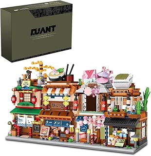 Sponsored Ad - DUANT 39054 Mini Blocks 4 in 1 Japanese Street View House Building Block Kit,1608 Pieces MOC Construction C...
