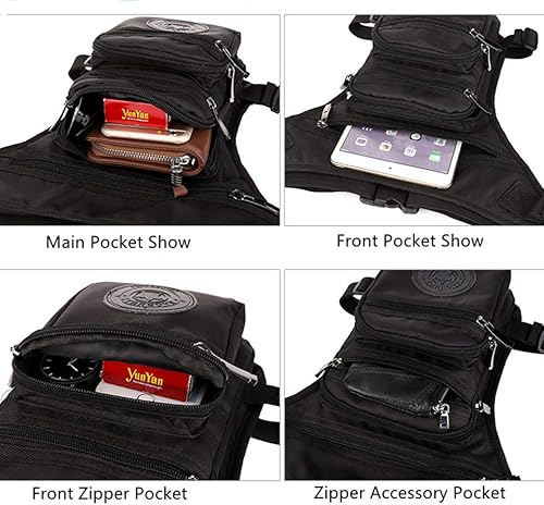 Miniatura 4 de Deportes muslo cintura bolsa Fanny Pack Racing Tactical gota pierna bolsa impermeable motocicleta al aire libre bolsa de viaje senderismo escalada