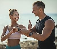 Vista 5 de Correa para Garmin Instinct / 2 correas de reloj solar, 0.866 in, correa de repuesto deportiva de nailon transpirable para mujeres y hombres, Garmin