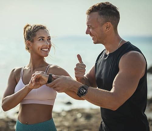 Miniatura 5 de Correa para Garmin Instinct  2 correas de reloj solar, 0.866 in, correa de repuesto deportiva de nailon transpirable para mujeres y hombres, Garmin