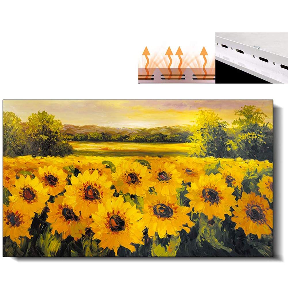 Electric Space Heater 1000W Wall Mount Art Mural Decoration Carbon Fiber Heater withEnergy Saving Hot Air Fast Heater