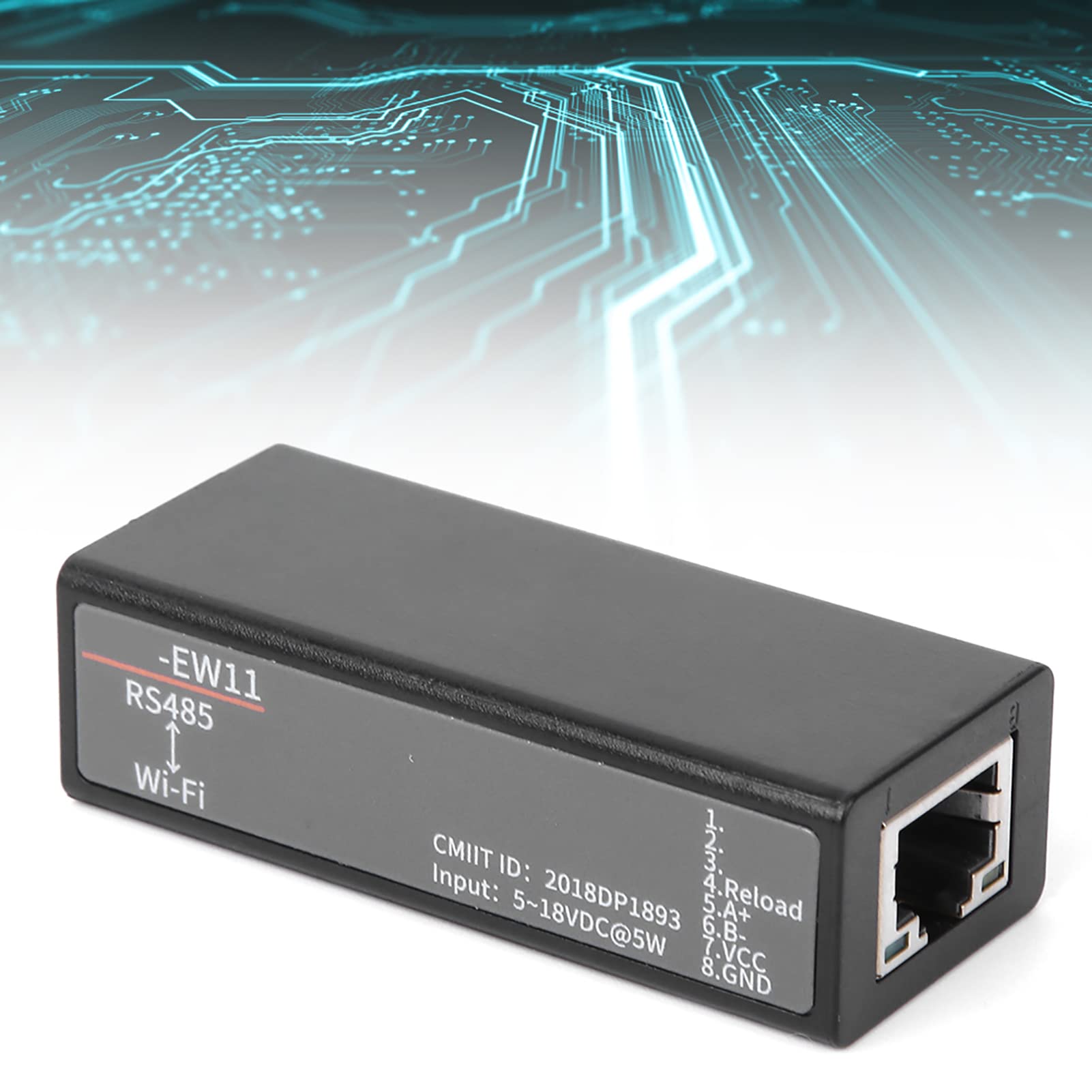 Servidor Serie a WIFI con Antena Incorporada, Módulo de Comunicación Inalámbrica Servidor de Dispositivo Serie con Interfaz RJ45, Servidor Serie Ethernet para Profesionales