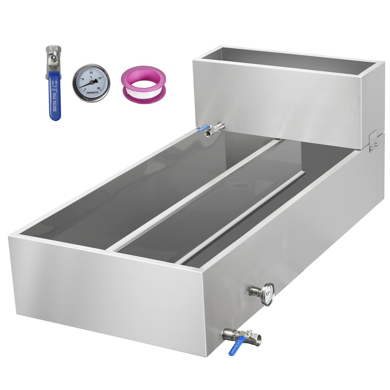 FORJAMINT Maple Syrup Evaporator Pan, 53.3 Gal