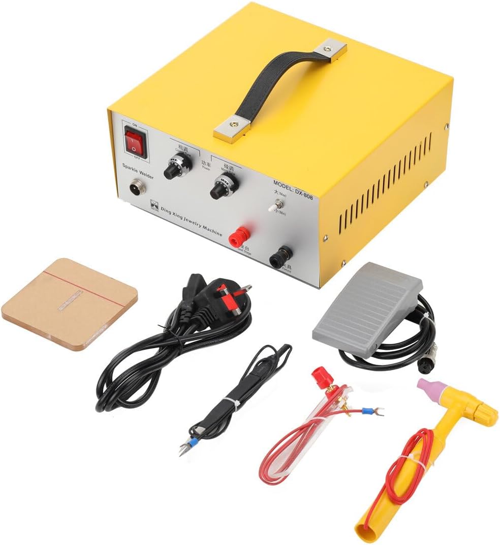 YILIKISS 80A Pulse Spot Welder 0.6-80A, Gold Silver Jewelry Welding Machine Tool with Foot Pedal,Jewellery Welding, Impulse Spot Welding Device, Electric Soldering Machine