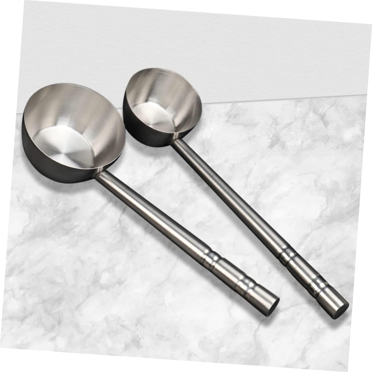 Stainless Steel Water Ladle Ergonomic Handle Water Scoop for Soups Gravy Flat Bottom Design for Dining Commercial Kitchens Multipurpose Kitchen