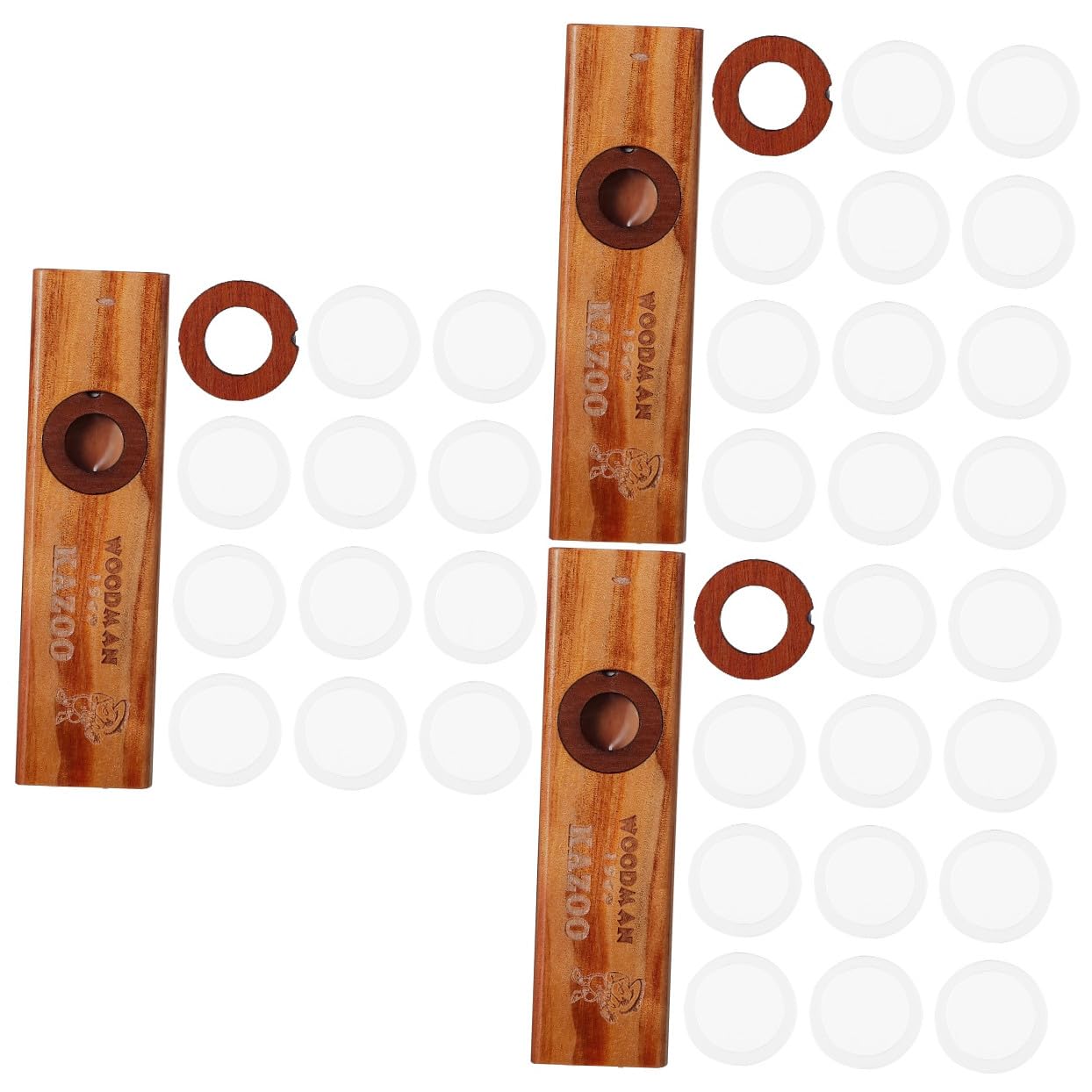 BESTonZON 3sets Kazoo Per Adulti e Strumento Facile Per Chitarra e Ukulele Include Membrane Ricambio Kazoo
